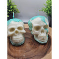 Skull Candle Set — 2-Piece Unscented Display Candles | Gothic Home Decor