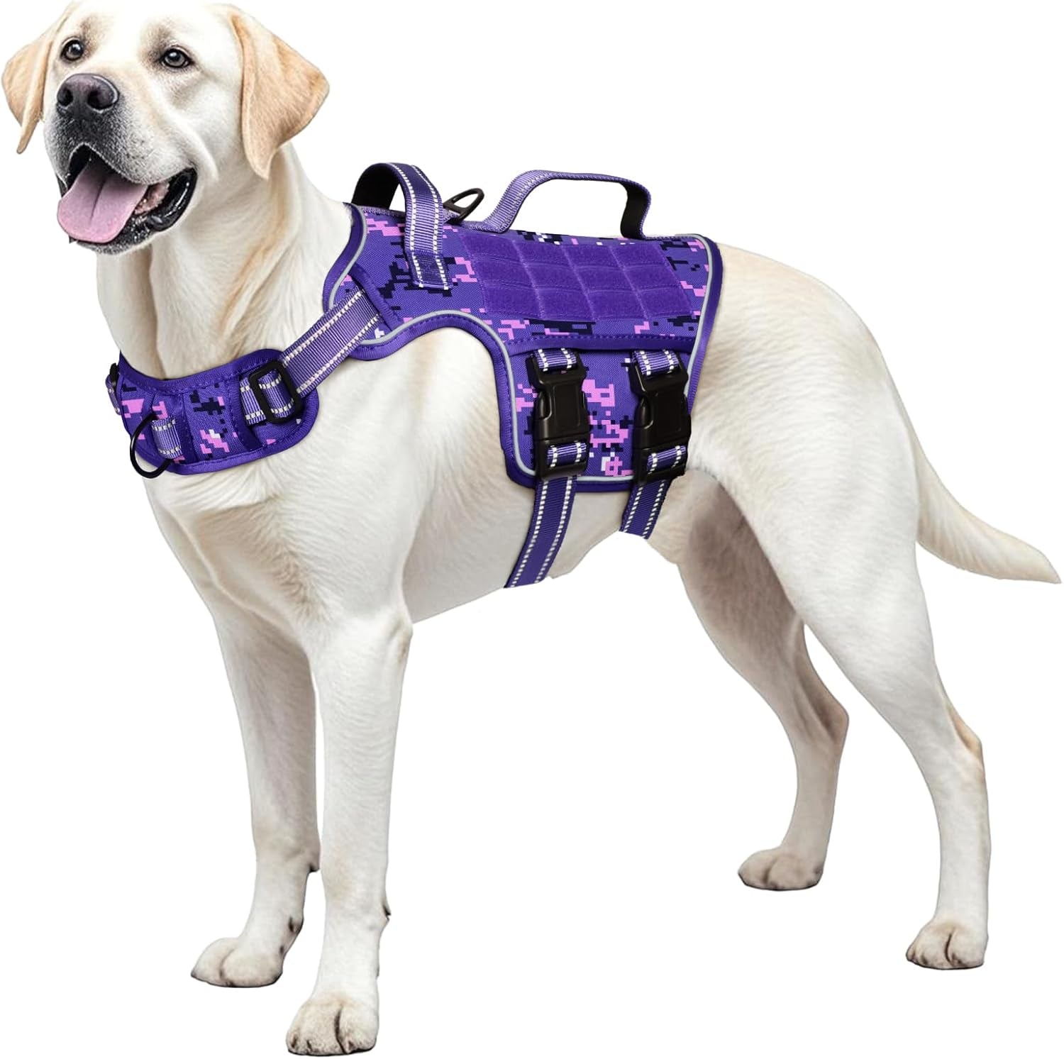 No-Pull Tactical Dog Harness with Molle System
