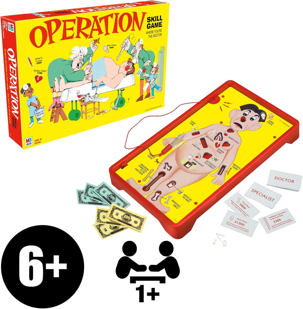 Operation Electronic Board Game by Hasbro — Classic Family Game