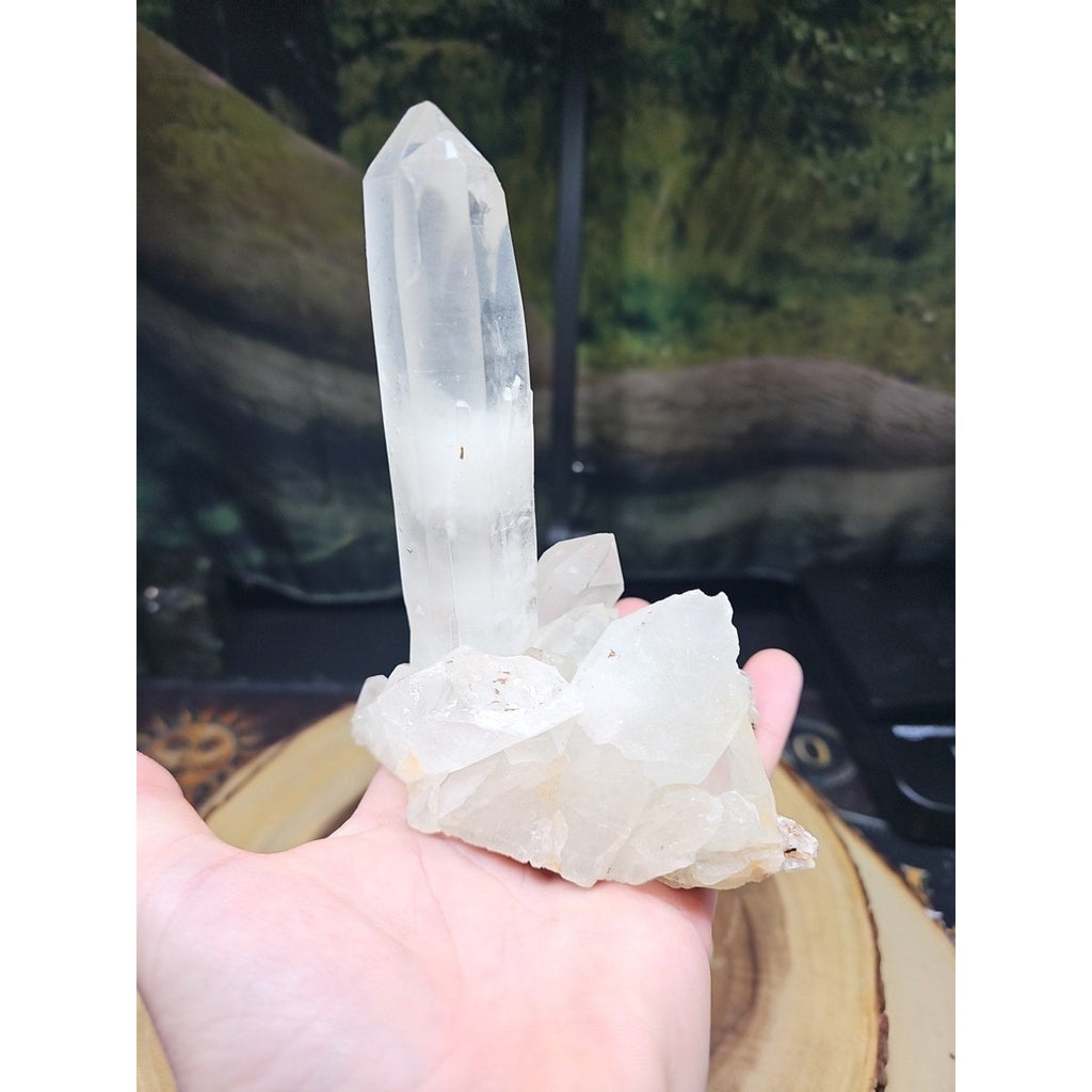 Clear White Quartz Crystal Cluster — 1.28 lb | Natural Specimen from Madagascar