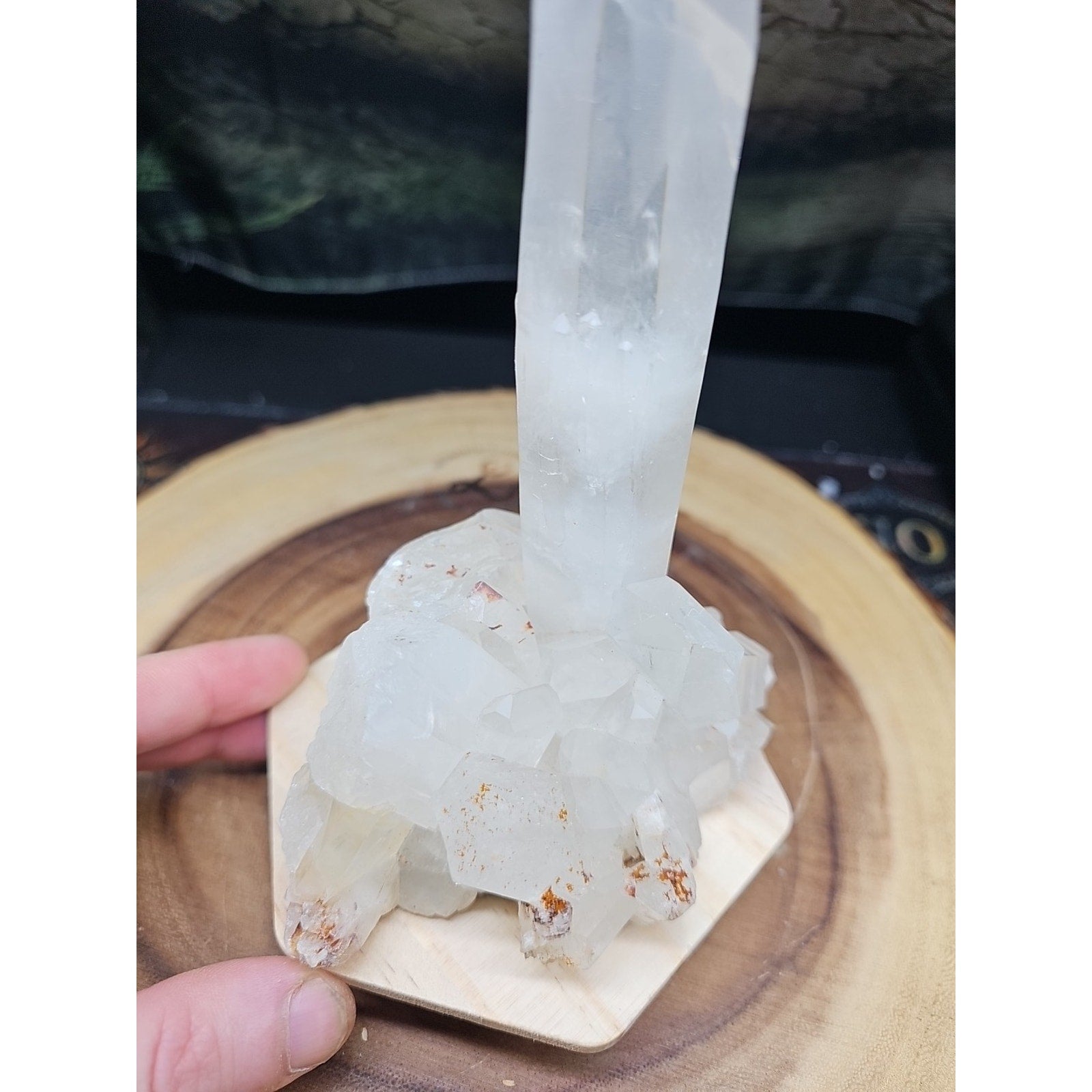 Clear White Quartz Crystal Cluster — 1.28 lb | Natural Specimen from Madagascar