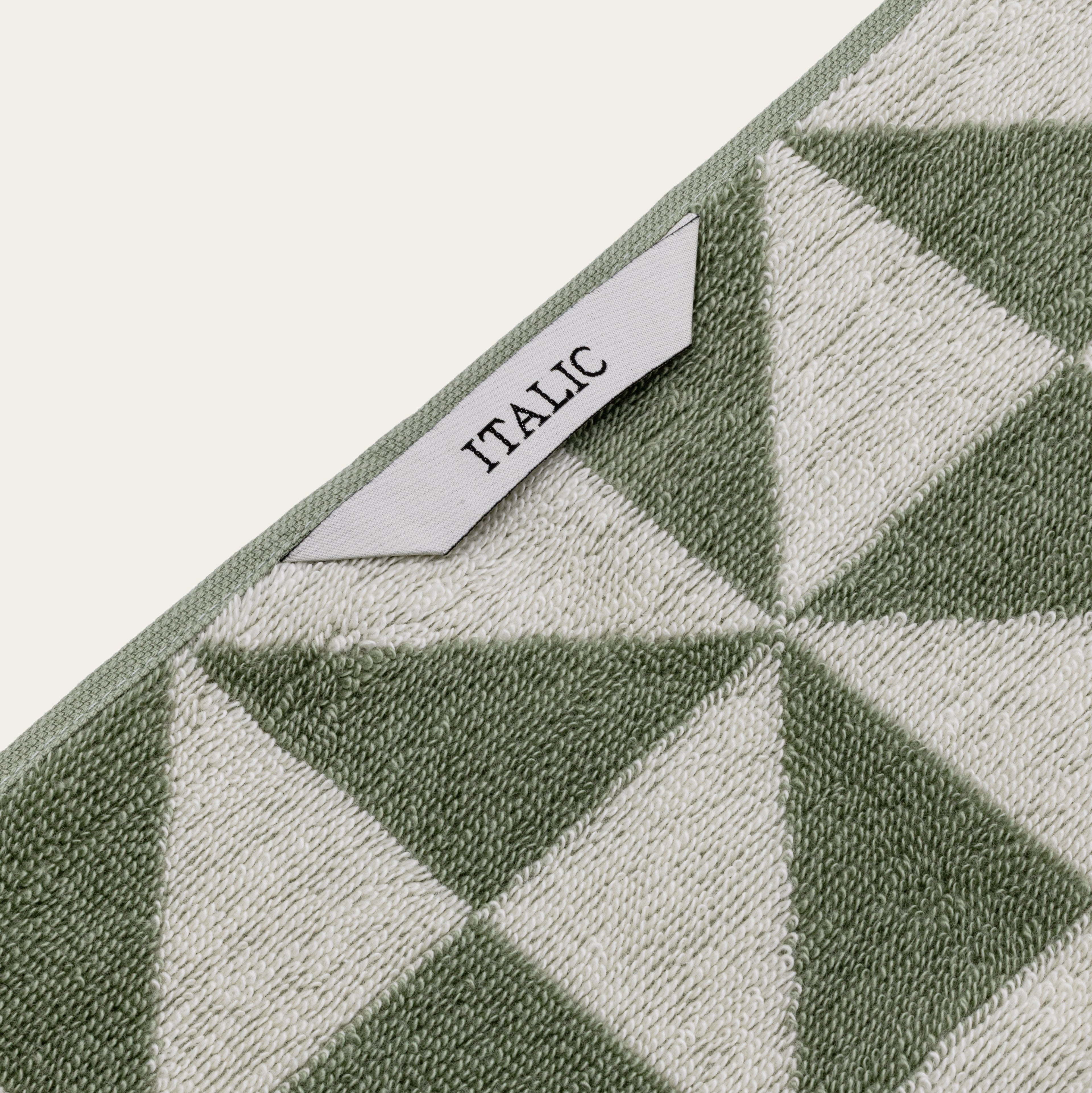 Italic Umbra Towels – 100% Australian Cotton, 600 GSM | Sage & Ecru | Sets from 2 to 12