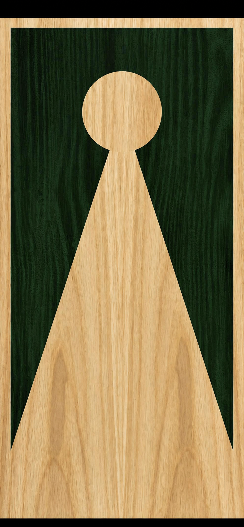 Triangle Wood Grain Cornhole Board Set — Premium Handcrafted in the USA
