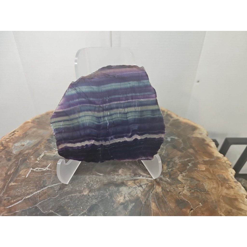 Rainbow Fluorite Crystal Flake Specimen — 380g | Natural Stone from Uruguay