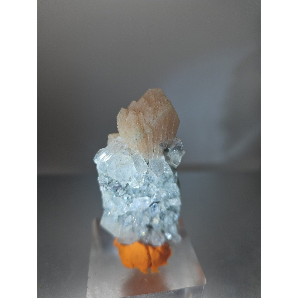 Apophyllite with Pink Stilbite Crystal Specimen — 51g | Natural Cluster from Madagascar