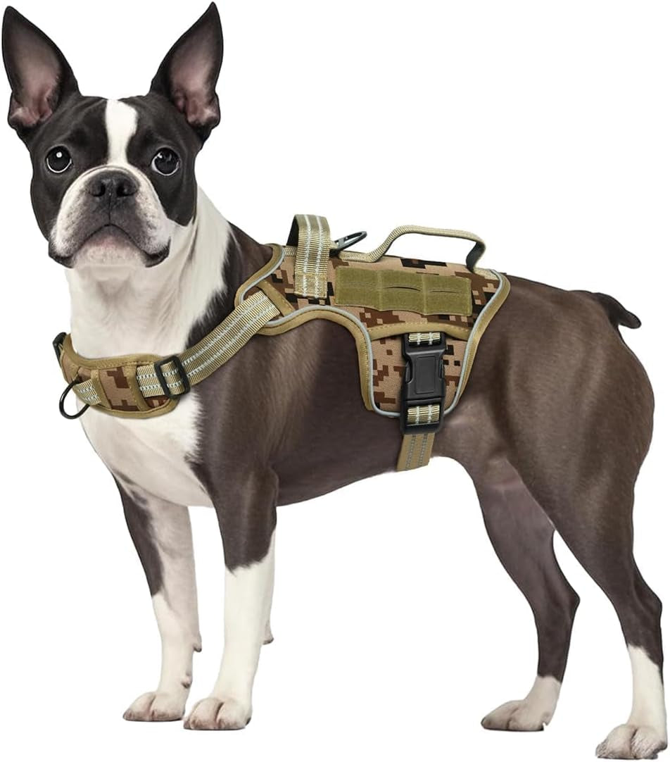 No-Pull Tactical Dog Harness with Molle System