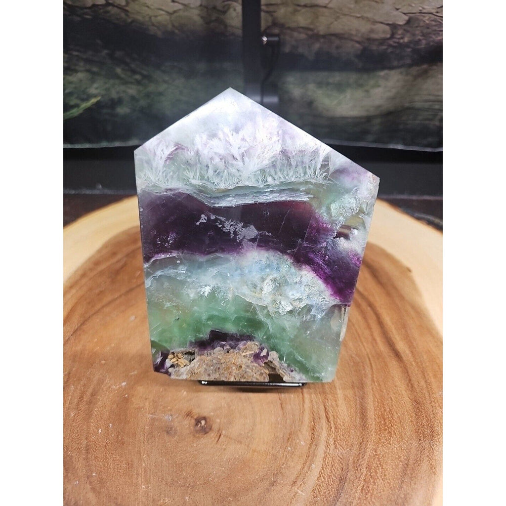 Snowflake Feather Fluorite Crystal Specimen — 1.15 lb | Collector-Grade Natural Stone