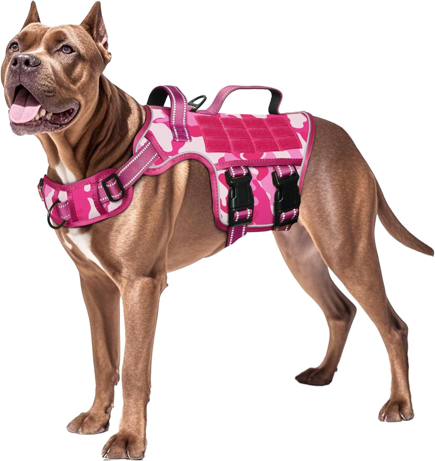 No-Pull Tactical Dog Harness with Molle System