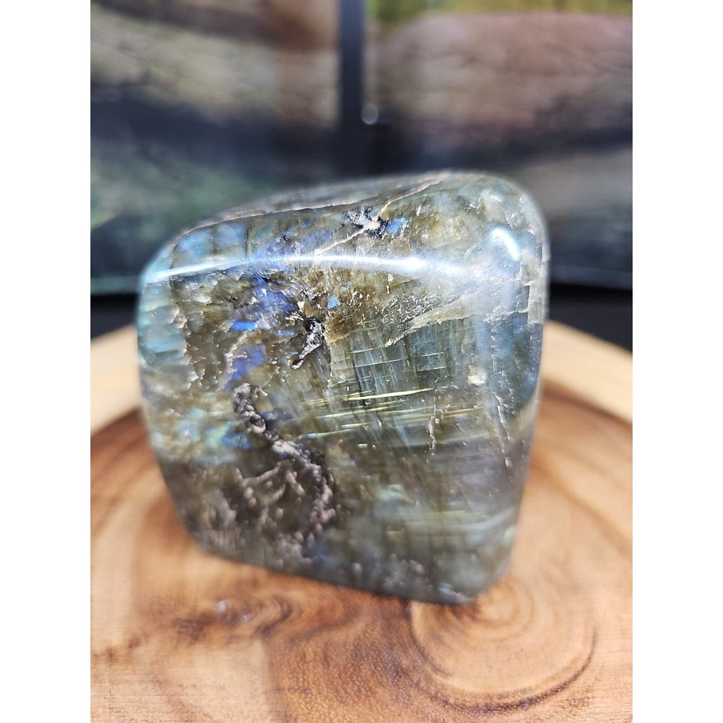 Rainbow Labradorite Spectrolite Specimen — 1.60 lb | Large Natural Crystal from Madagascar
