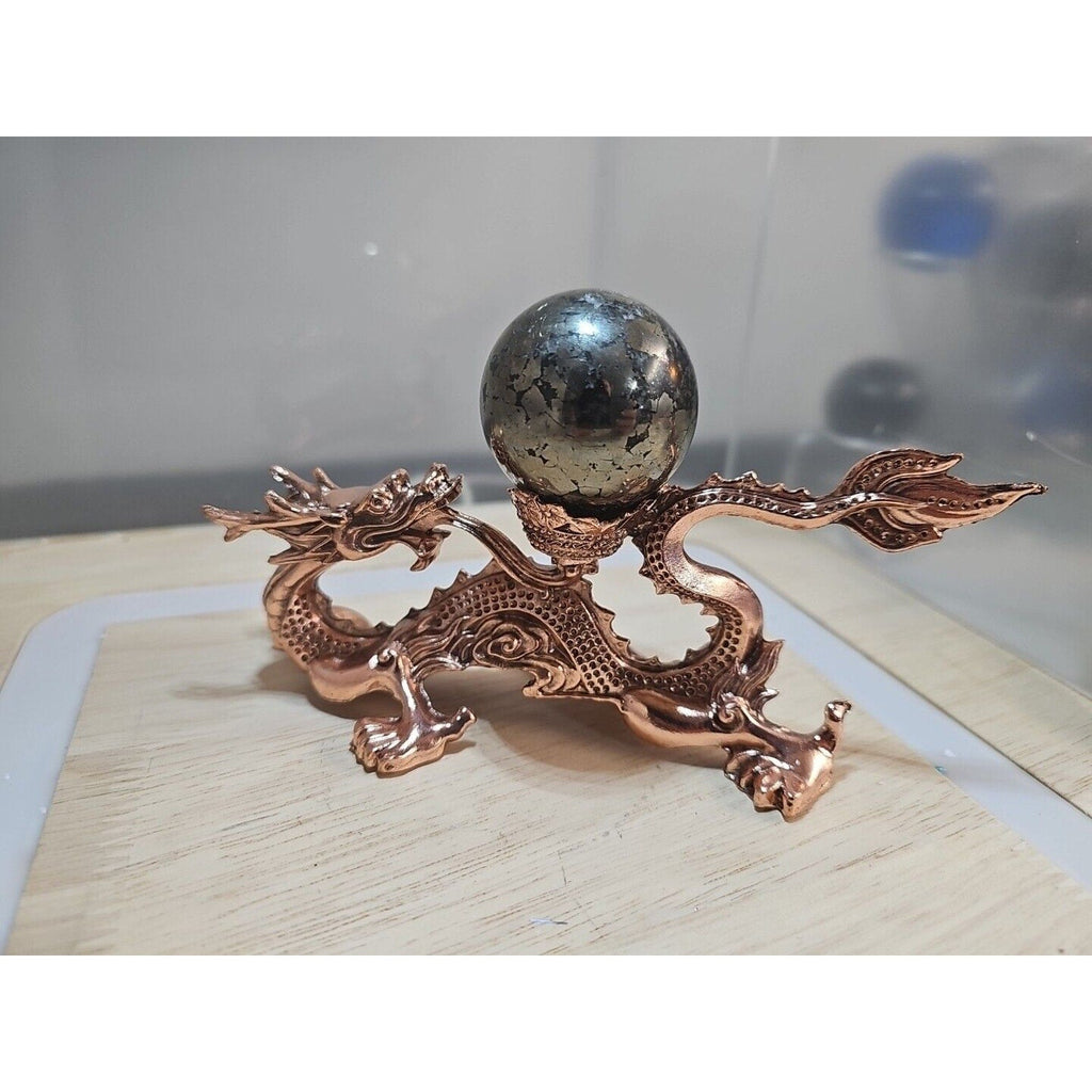 Chalcopyrite Crystal Sphere — 187g, 40mm+ | Peacock Ore Iridescent Natural Stone