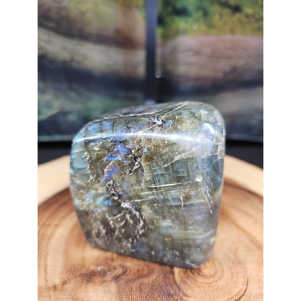 Rainbow Labradorite Spectrolite Specimen — 1.60 lb | Large Natural Crystal from Madagascar