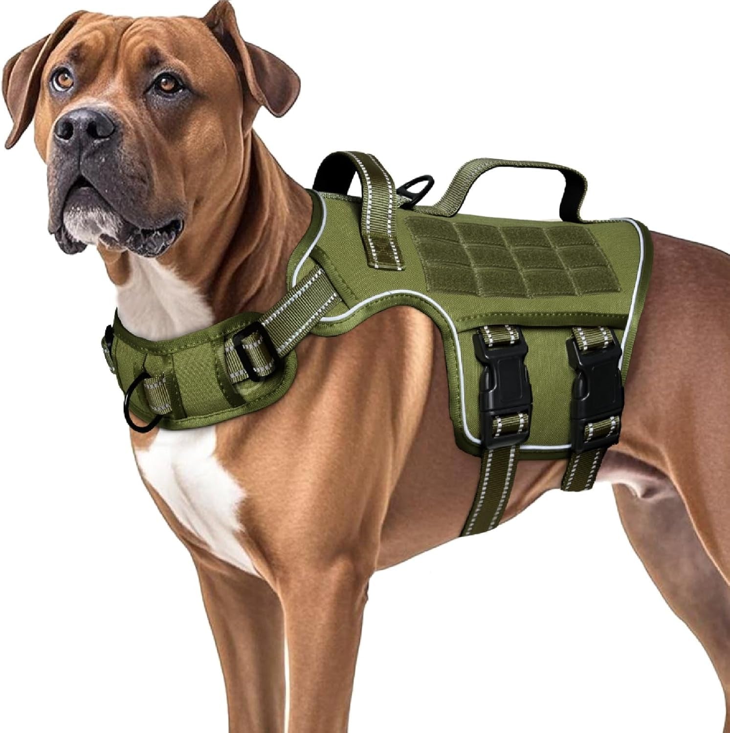 No-Pull Tactical Dog Harness with Molle System