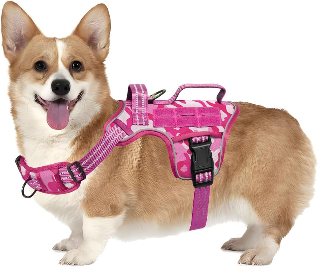 No-Pull Tactical Dog Harness with Molle System