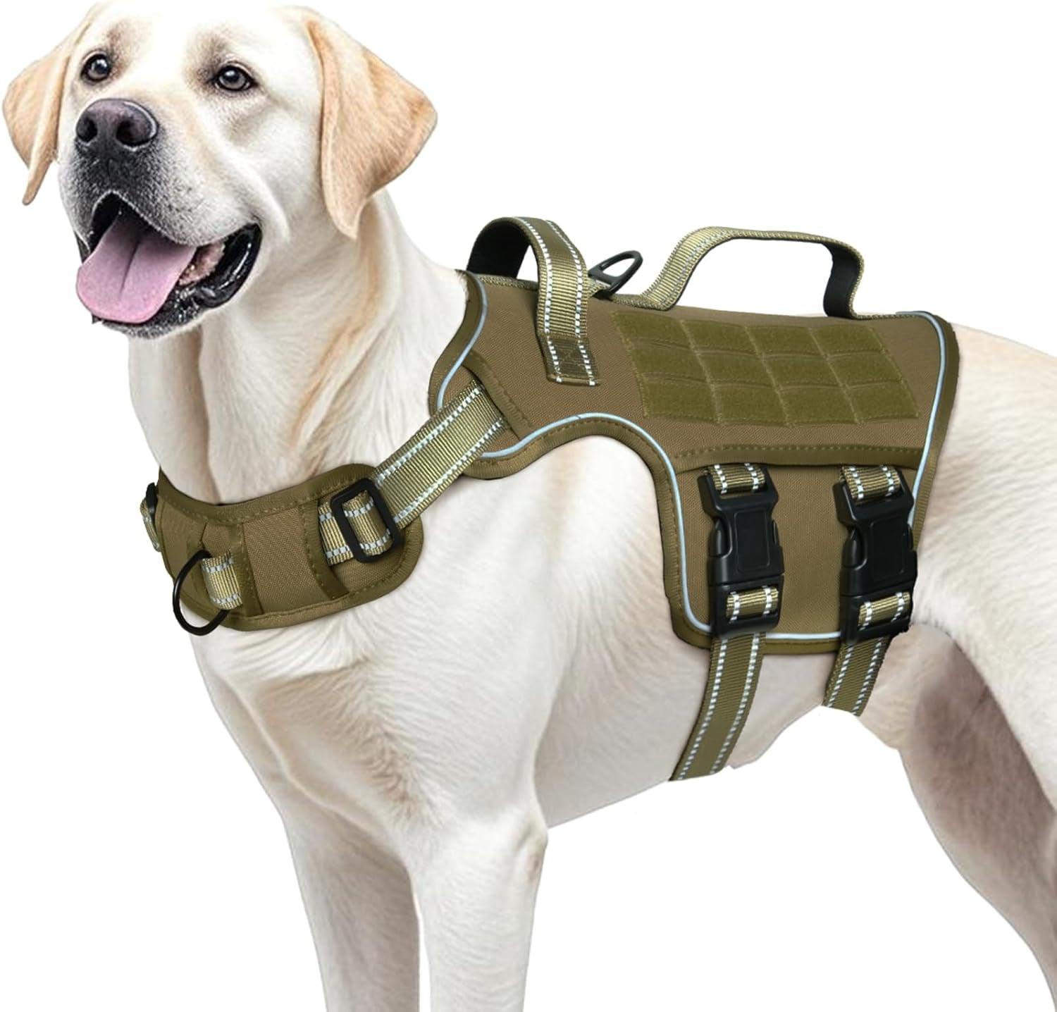 No-Pull Tactical Dog Harness with Molle System