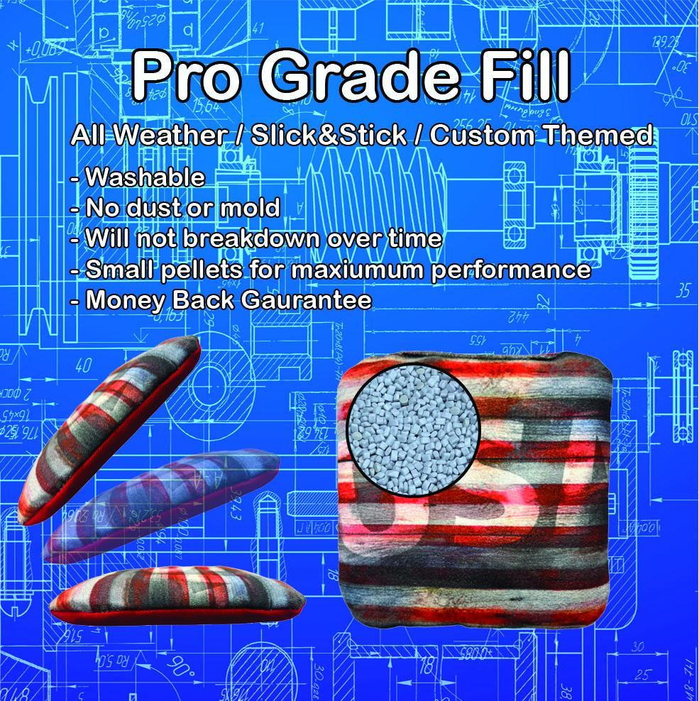 Triangle Wood Grain Cornhole Board Set — Premium Handcrafted in the USA