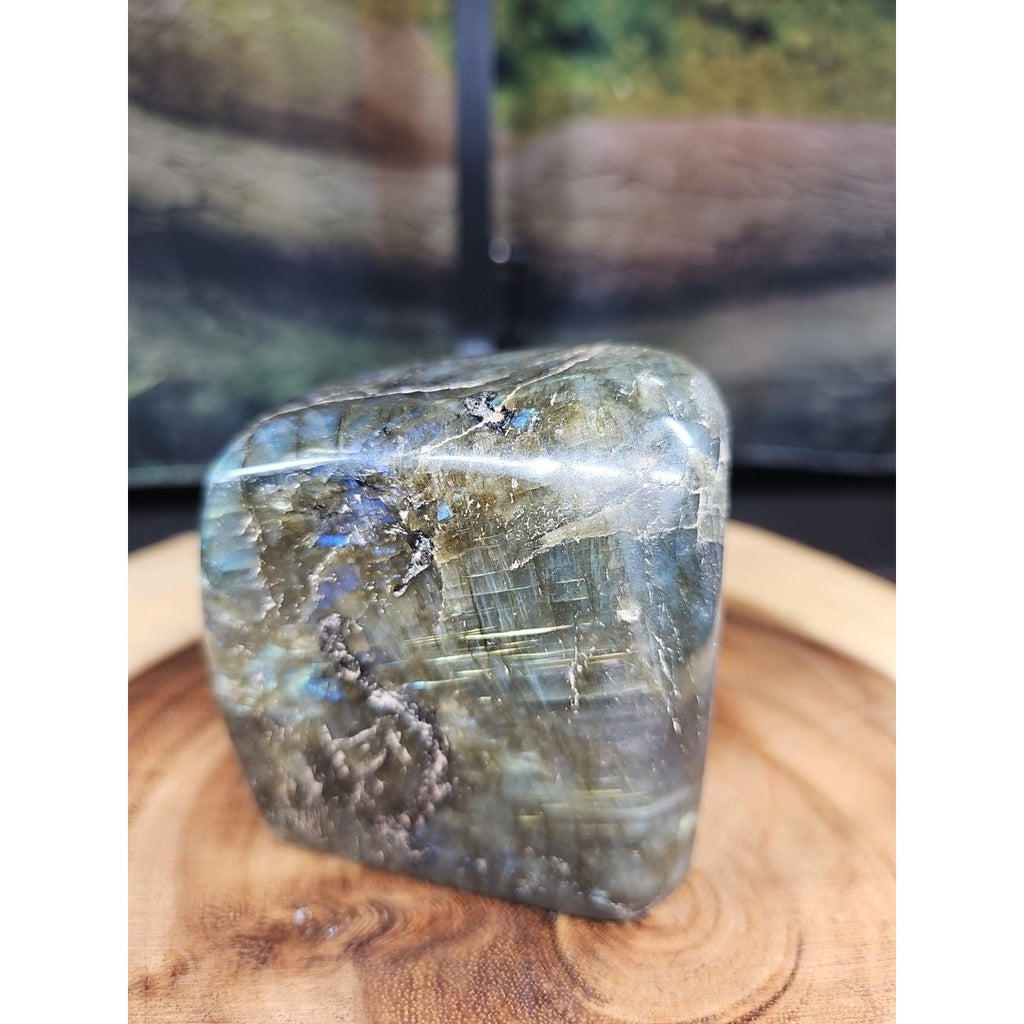 Rainbow Labradorite Spectrolite Specimen — 1.60 lb | Large Natural Crystal from Madagascar