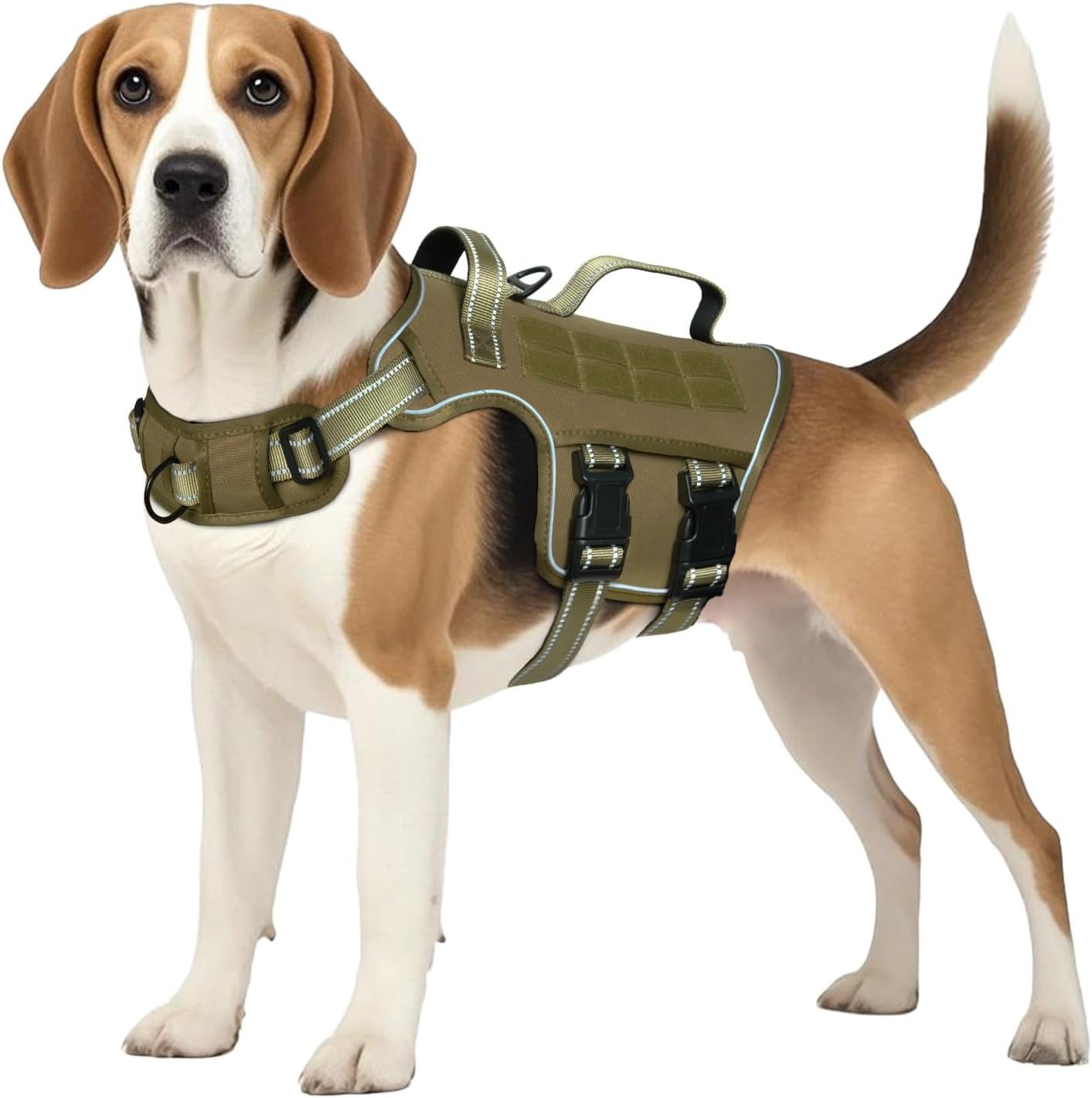 No-Pull Tactical Dog Harness with Molle System