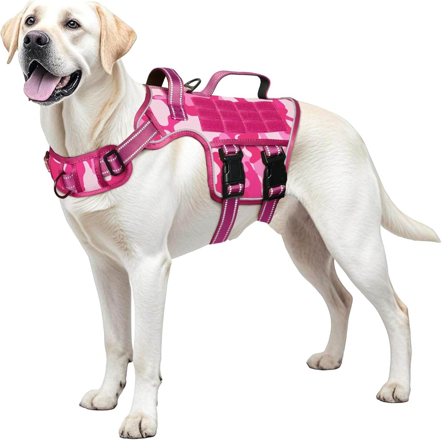 No-Pull Tactical Dog Harness with Molle System