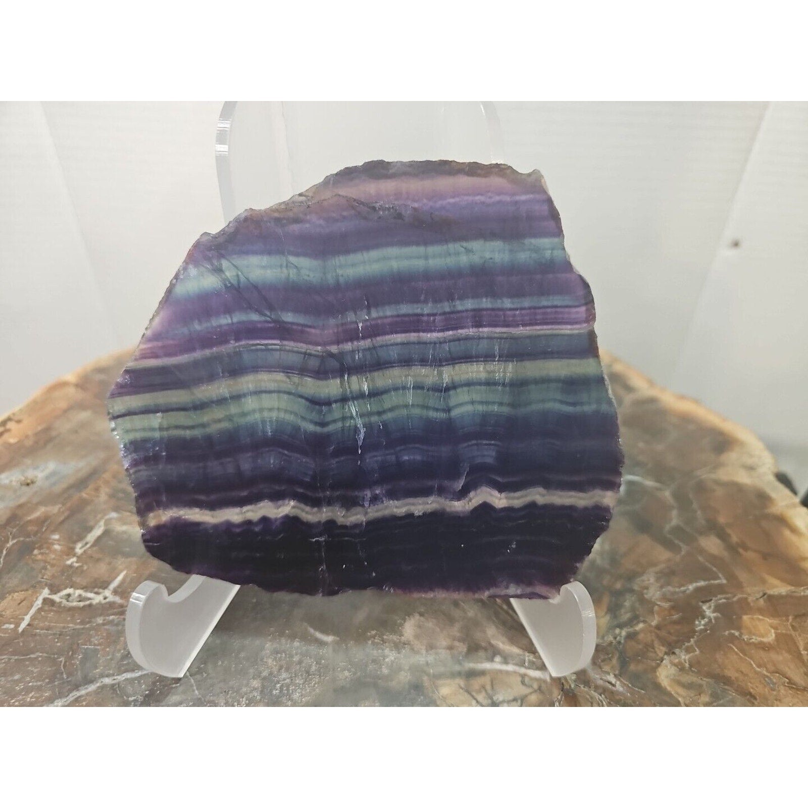 Rainbow Fluorite Crystal Flake Specimen — 380g | Natural Stone from Uruguay