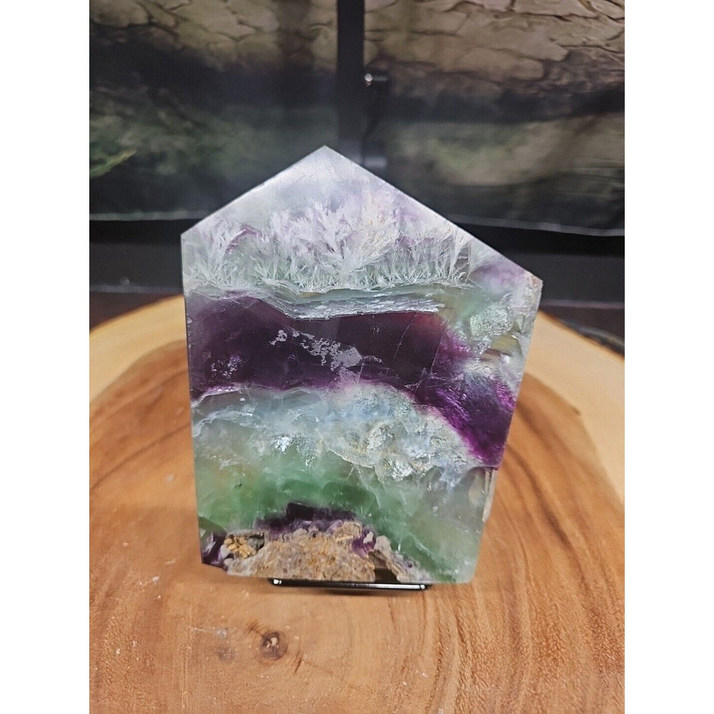 Snowflake Feather Fluorite Crystal Specimen — 1.15 lb | Collector-Grade Natural Stone