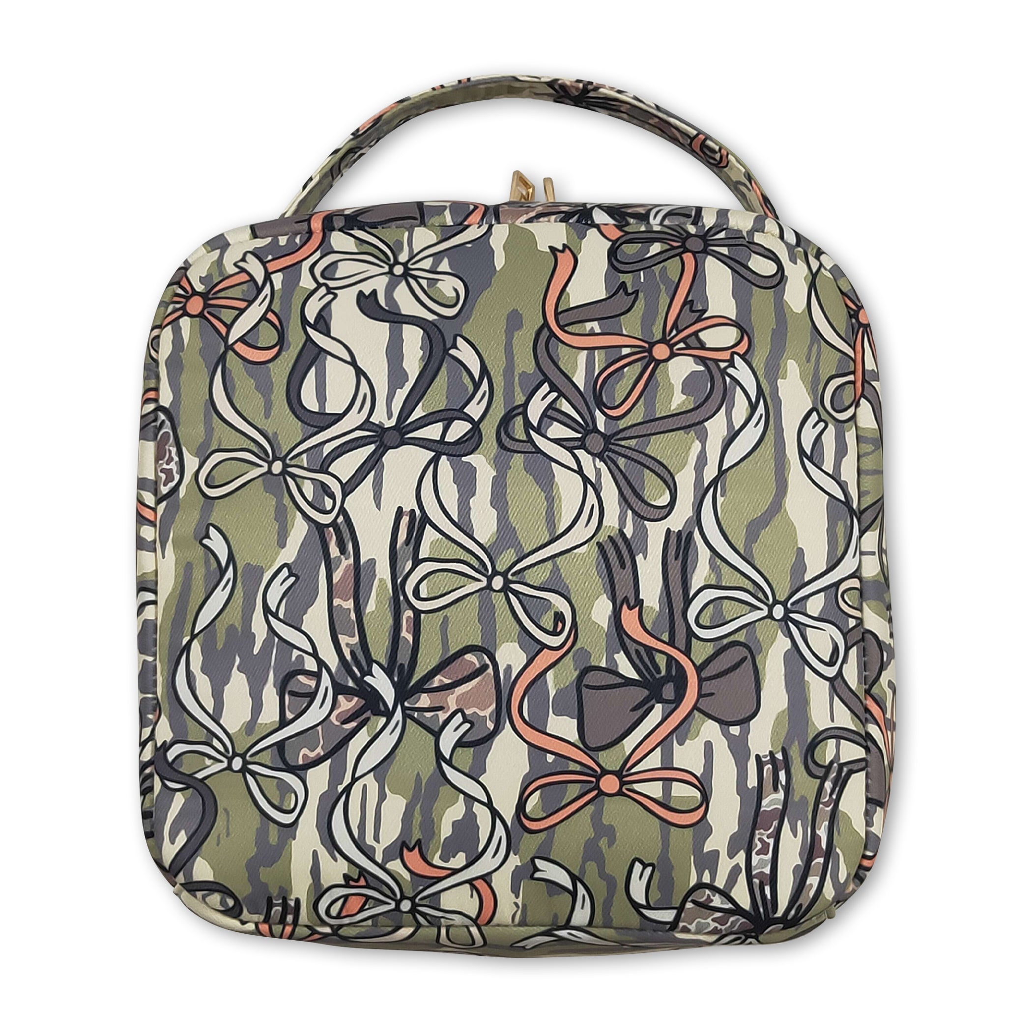 Mini Rodeo Camo Bow Lunch Box Bag for Girls