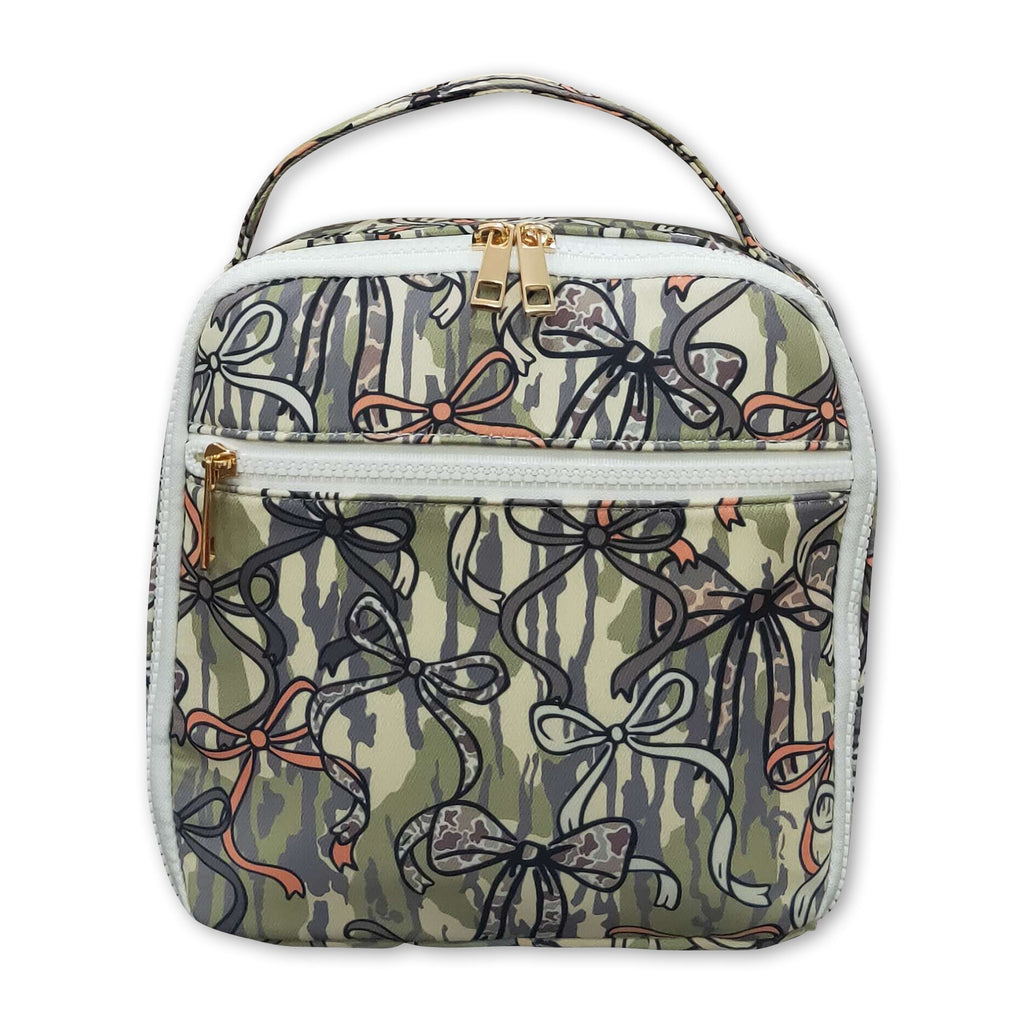 Mini Rodeo Camo Bow Lunch Box Bag for Girls