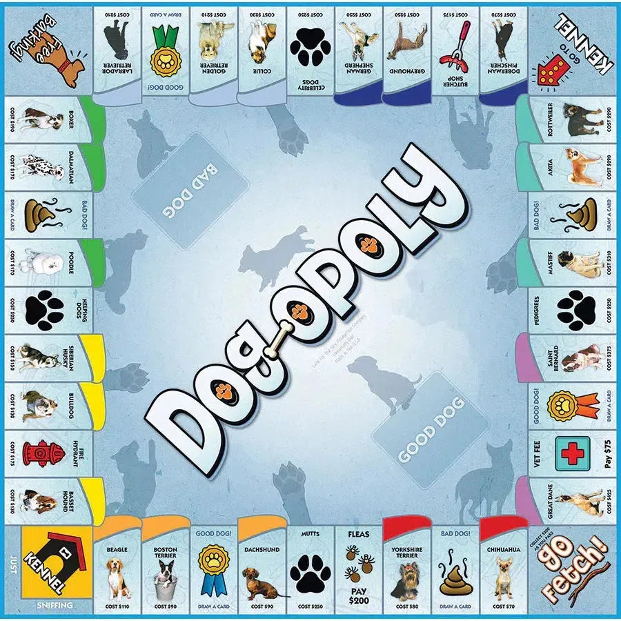 Dog-Opoly Board Game — The Monopoly Game for Dog Lovers
