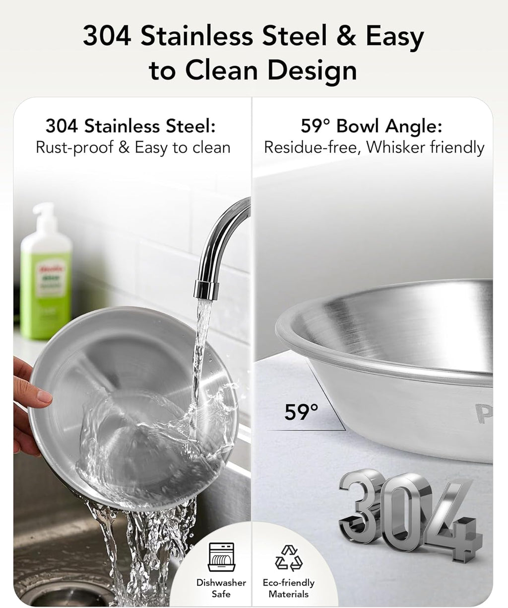 Elevated Stainless Steel Cat & Small Dog Bowls