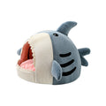 Shark Pet Nest – Cozy Semi-Closed Cat & Dog Bed with Mat
