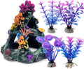 Fish Tank Decoration Coral Reef Set Aquarium Ornament Cave Plants Betta Decor