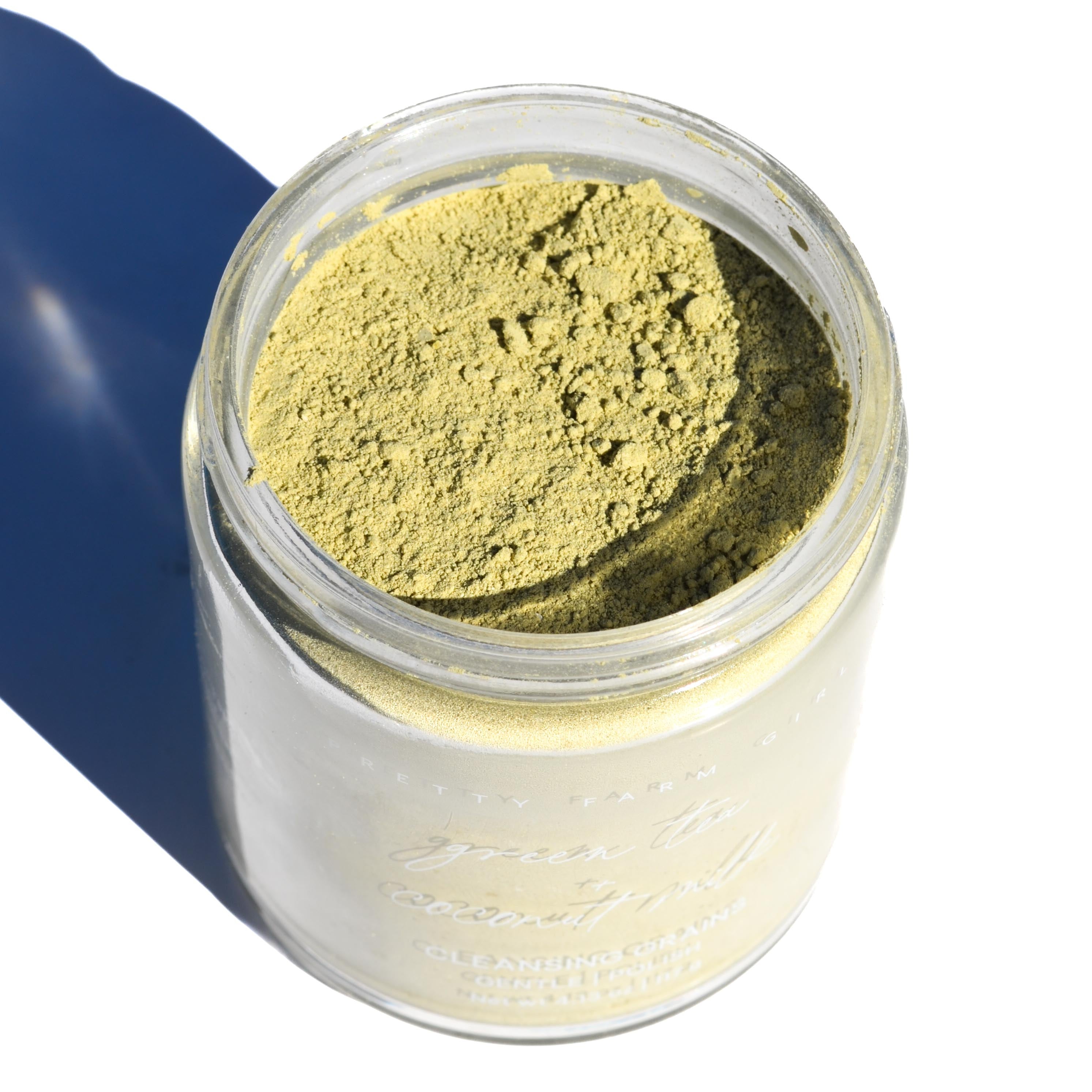 Green Tea & Coconut Milk Facial Cleansing Grains – Gentle Exfoliating Face Wash Powder