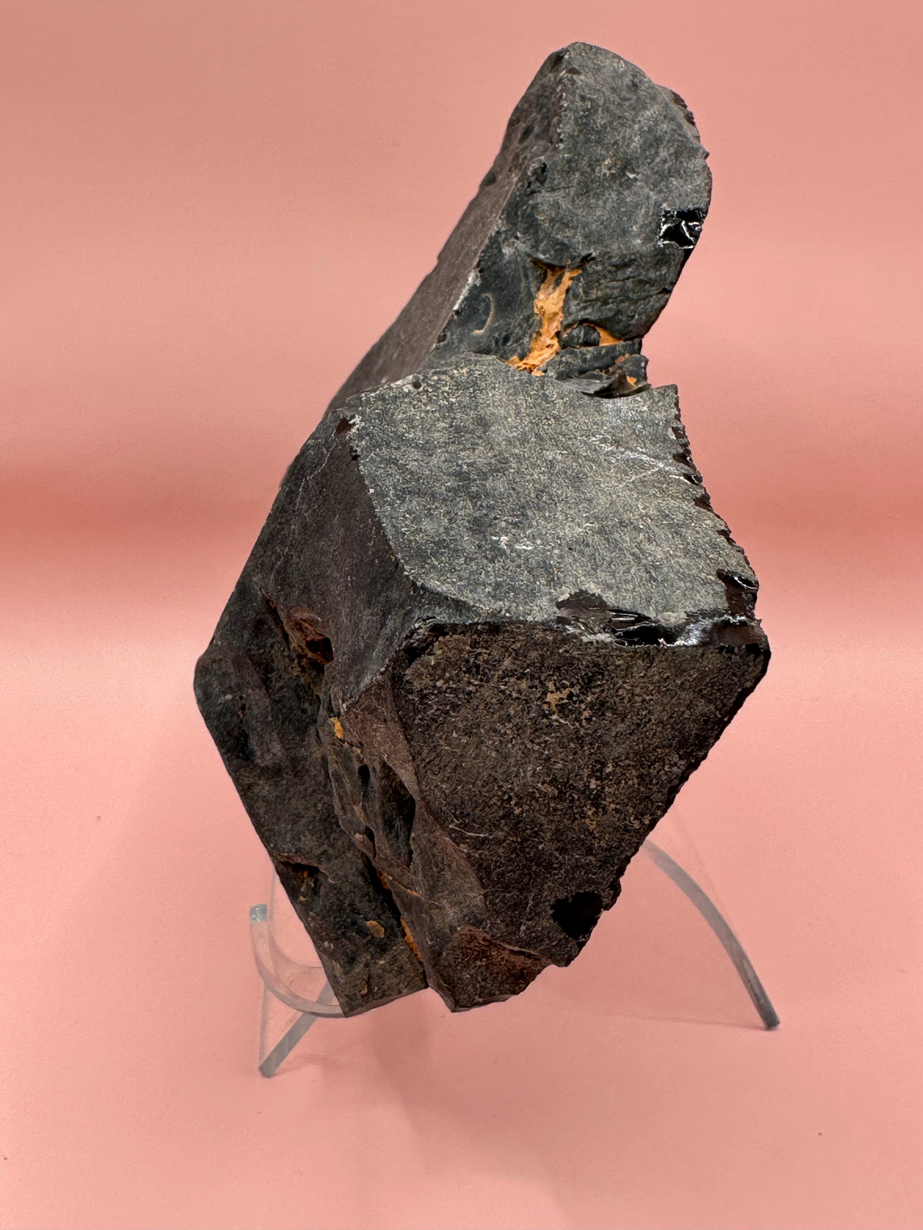 Velvet Obsidian Mineral - 5.75"x4.75"x1"