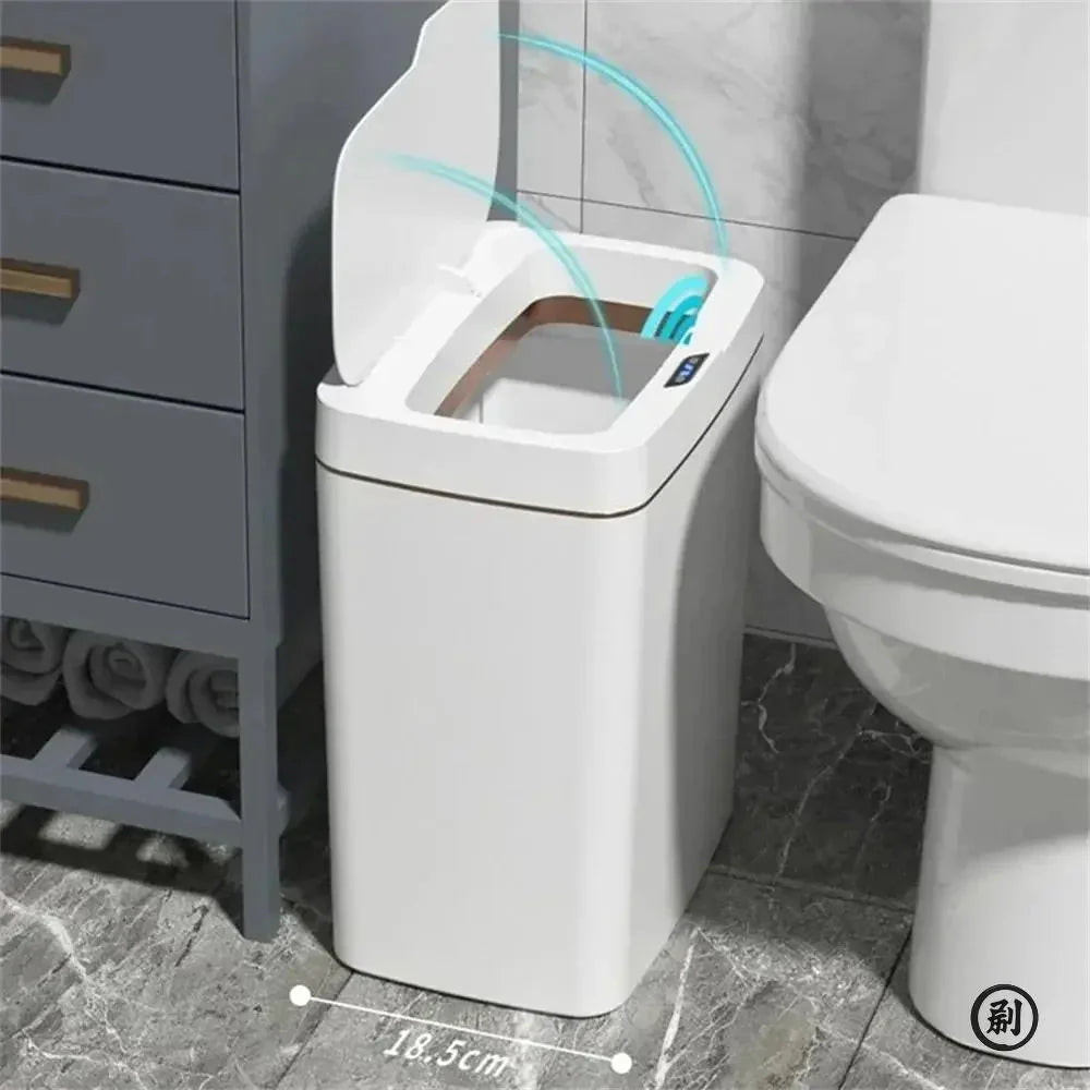 Touchless Smart Sensor Trash Can — 15L Automatic Bagging Garbage Bin