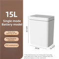 Touchless Smart Sensor Trash Can — 15L Automatic Bagging Garbage Bin
