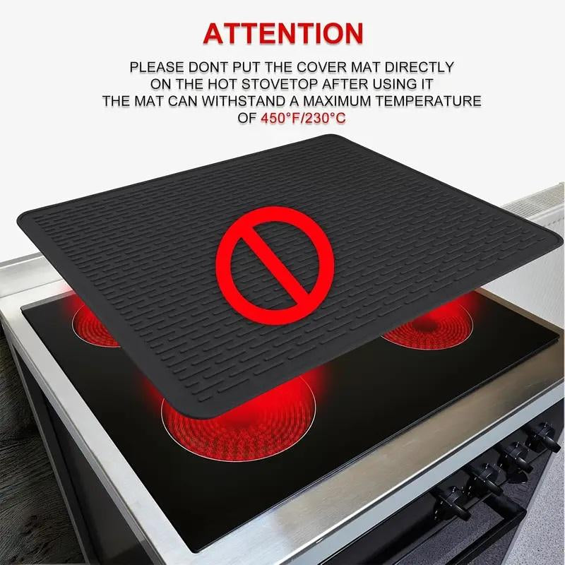 Heat Resistant Silicone Stove Cover Mat | Non-Slip Counter Protector, Waterproof & Easy to Clean