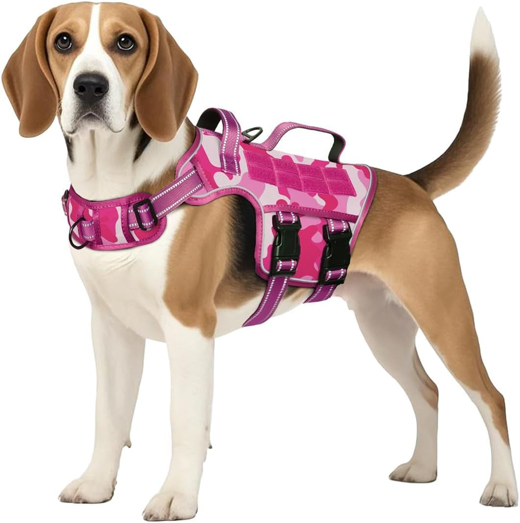 No-Pull Tactical Dog Harness with Molle System