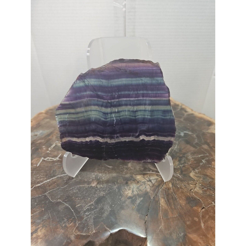 Rainbow Fluorite Crystal Flake Specimen — 380g | Natural Stone from Uruguay