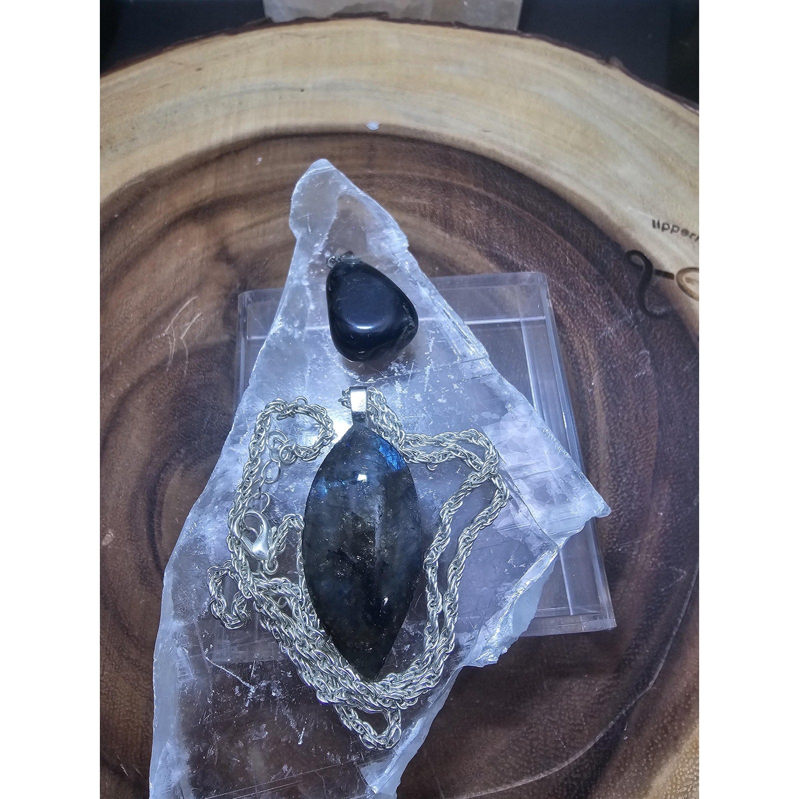 Labradorite & Kababa Jasper Necklace Set — 2-Piece | Natural Stone Jewelry