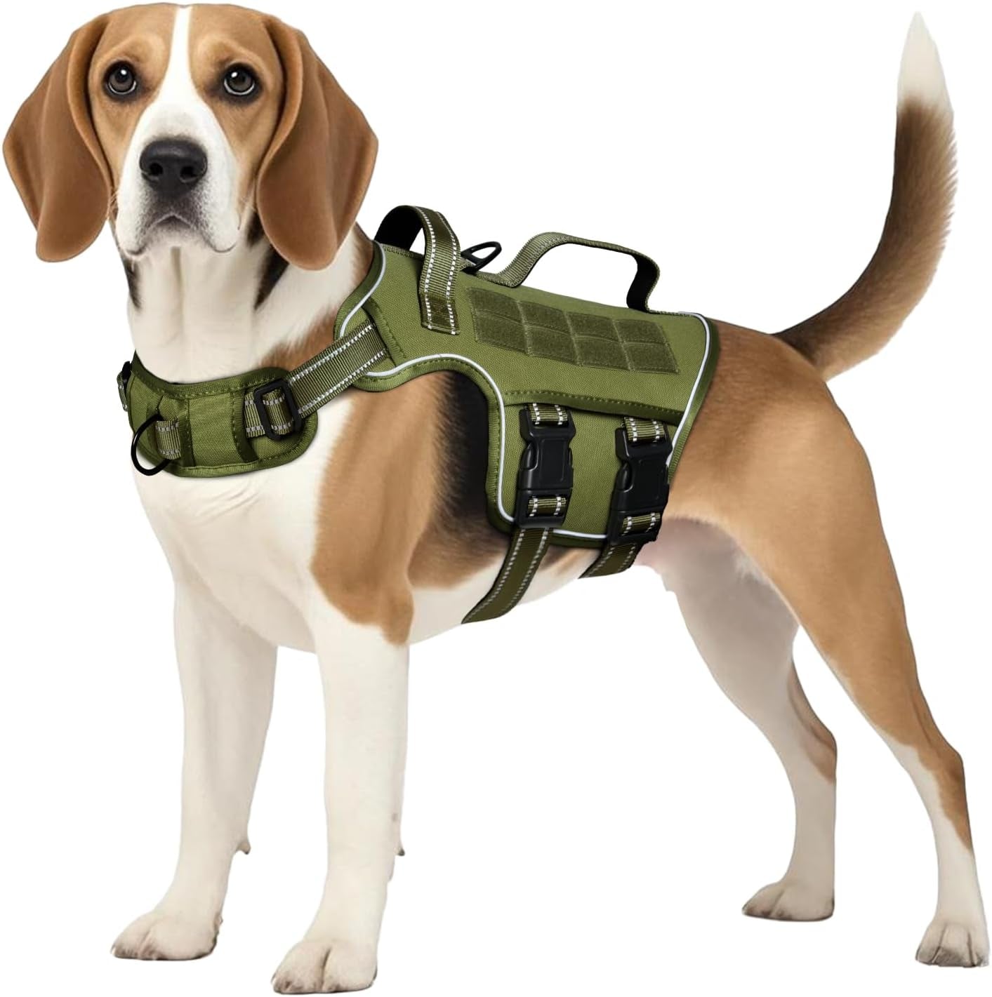 No-Pull Tactical Dog Harness with Molle System