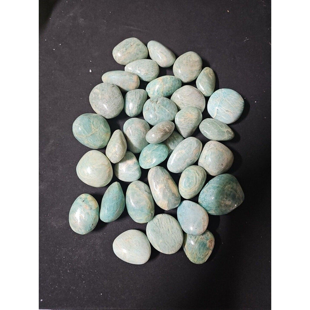 Green Amazonite Palm Stone — Large, Polished | Natural Crystal for Calm & Balance