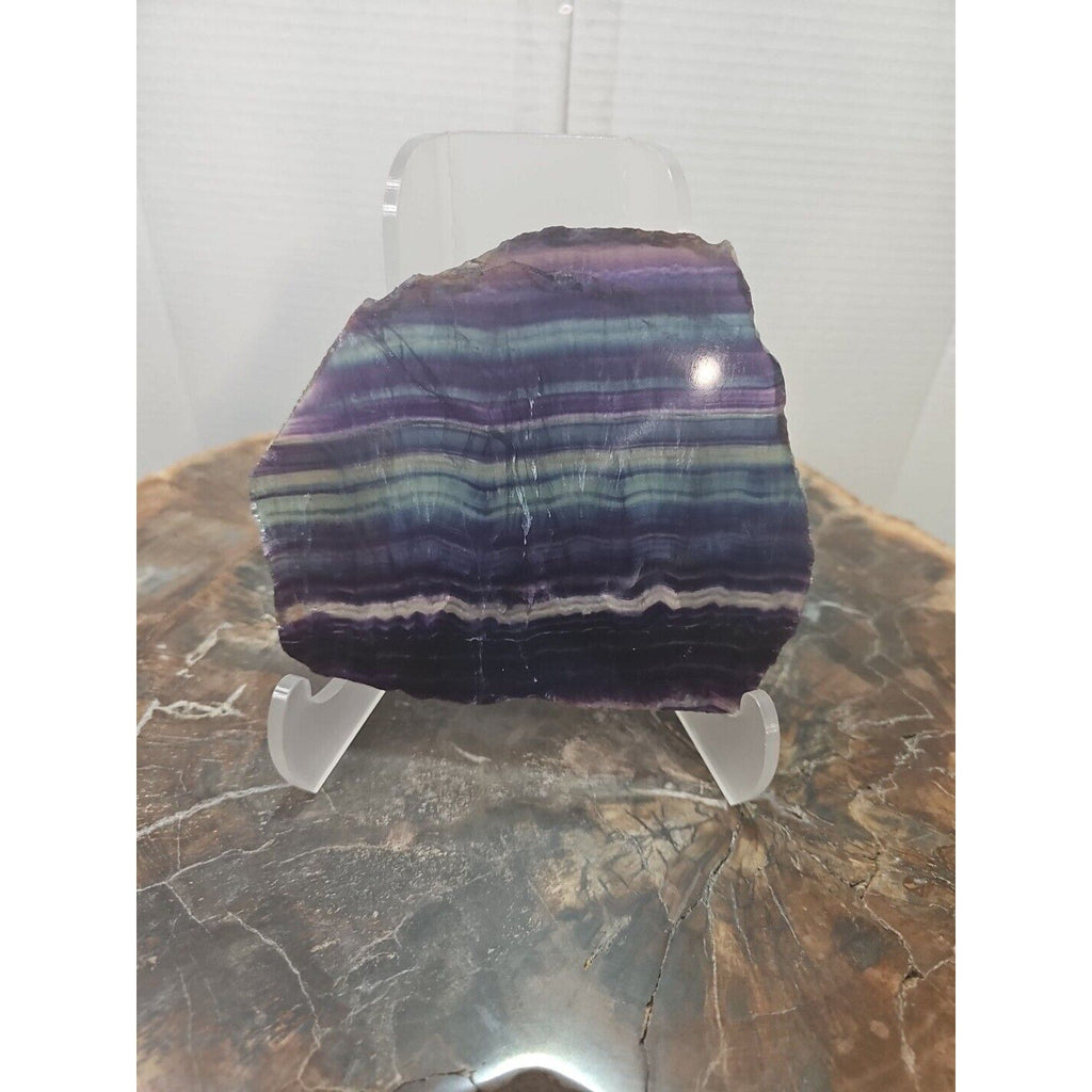 Rainbow Fluorite Crystal Flake Specimen — 380g | Natural Stone from Uruguay
