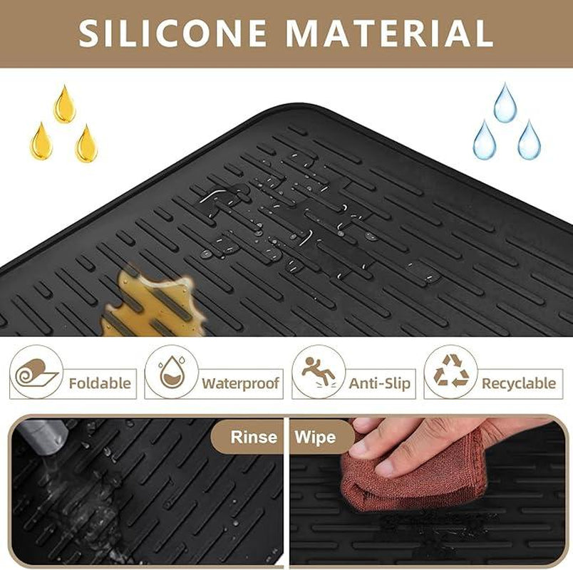 Heat Resistant Silicone Stove Cover Mat | Non-Slip Counter Protector, Waterproof & Easy to Clean