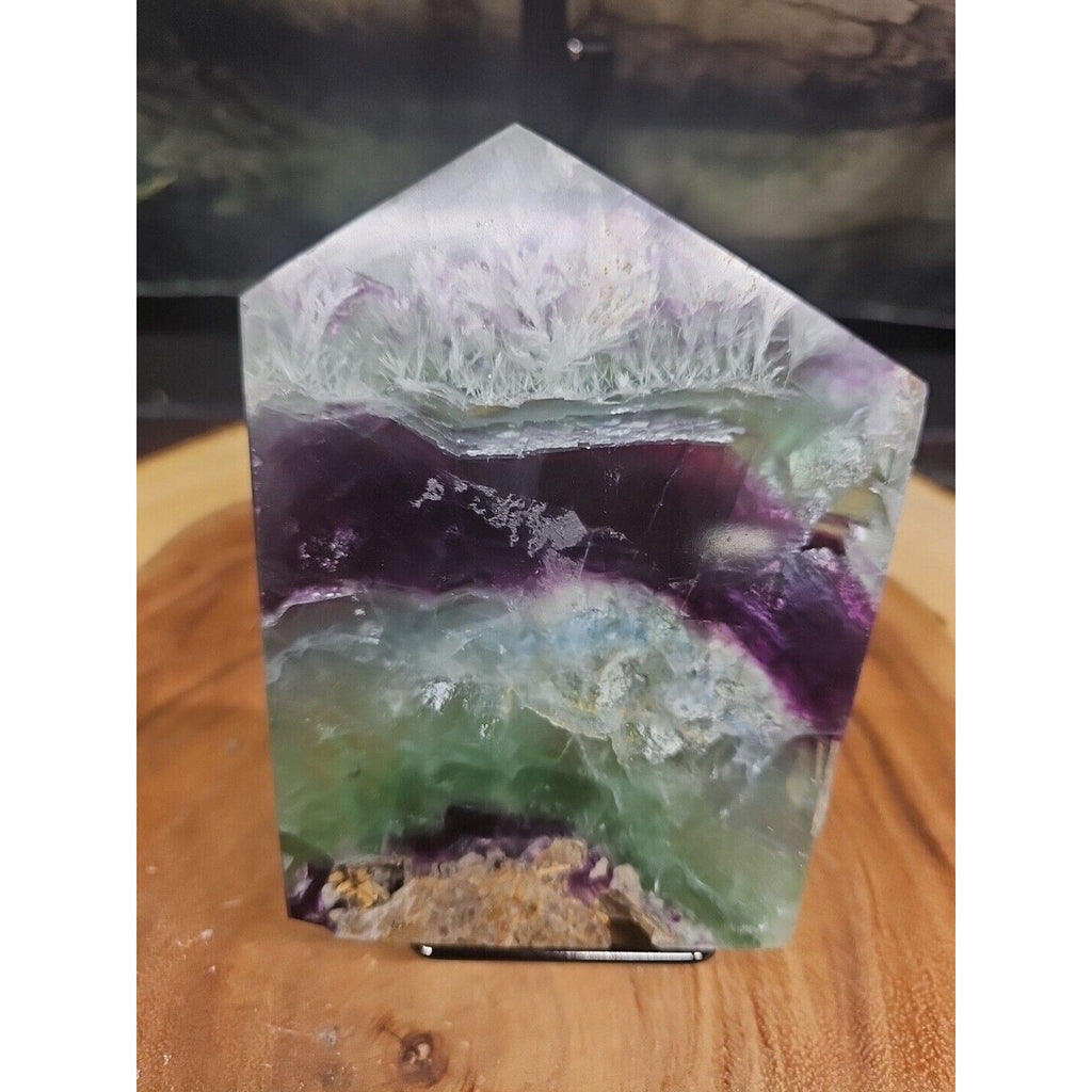 Snowflake Feather Fluorite Crystal Specimen — 1.15 lb | Collector-Grade Natural Stone
