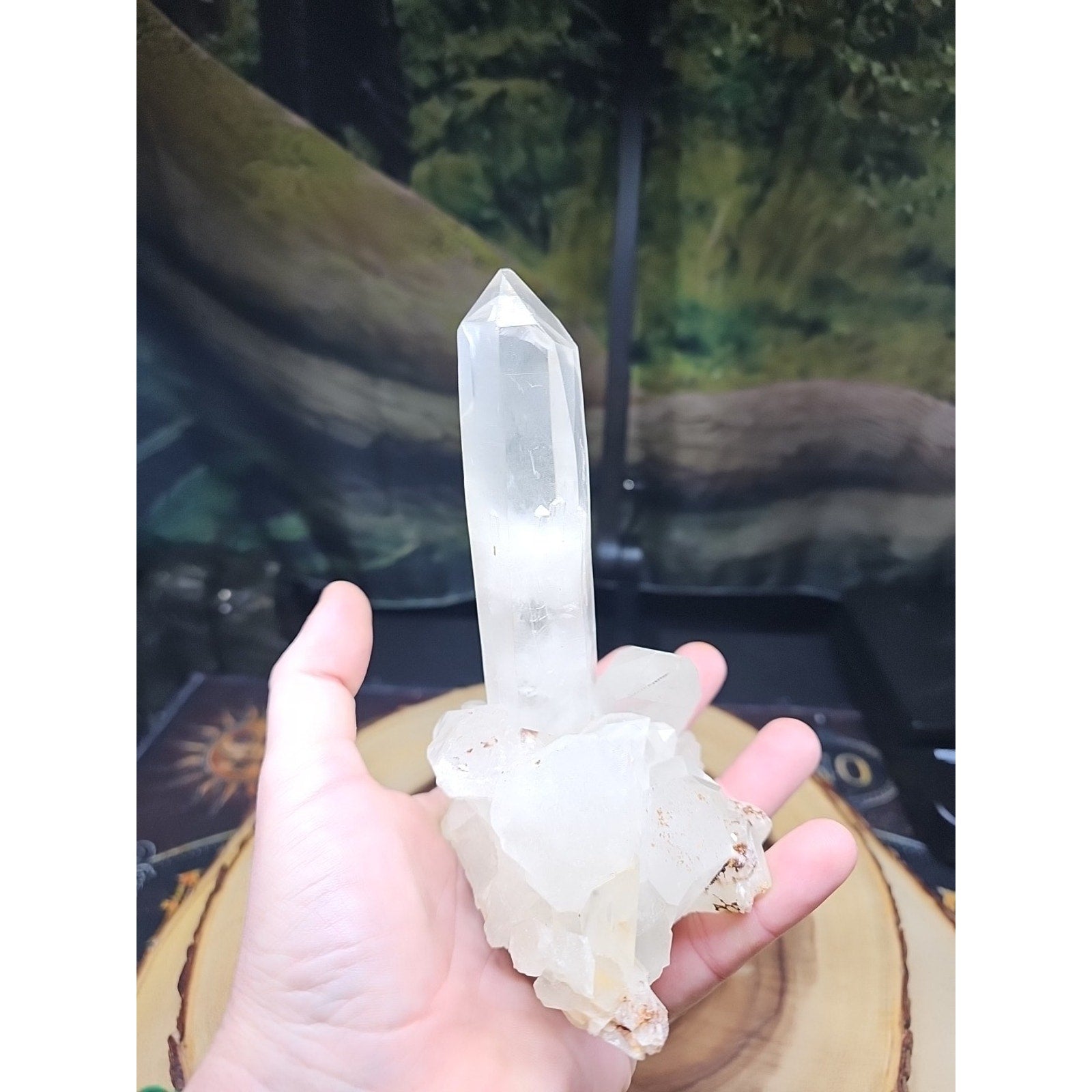 Clear White Quartz Crystal Cluster — 1.28 lb | Natural Specimen from Madagascar