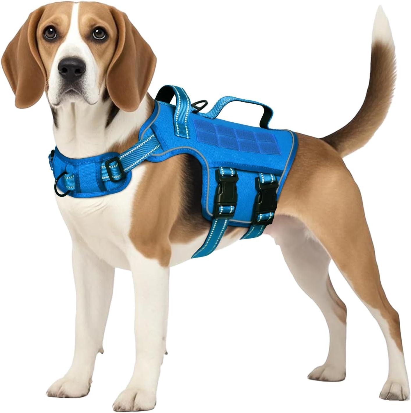 No-Pull Tactical Dog Harness with Molle System