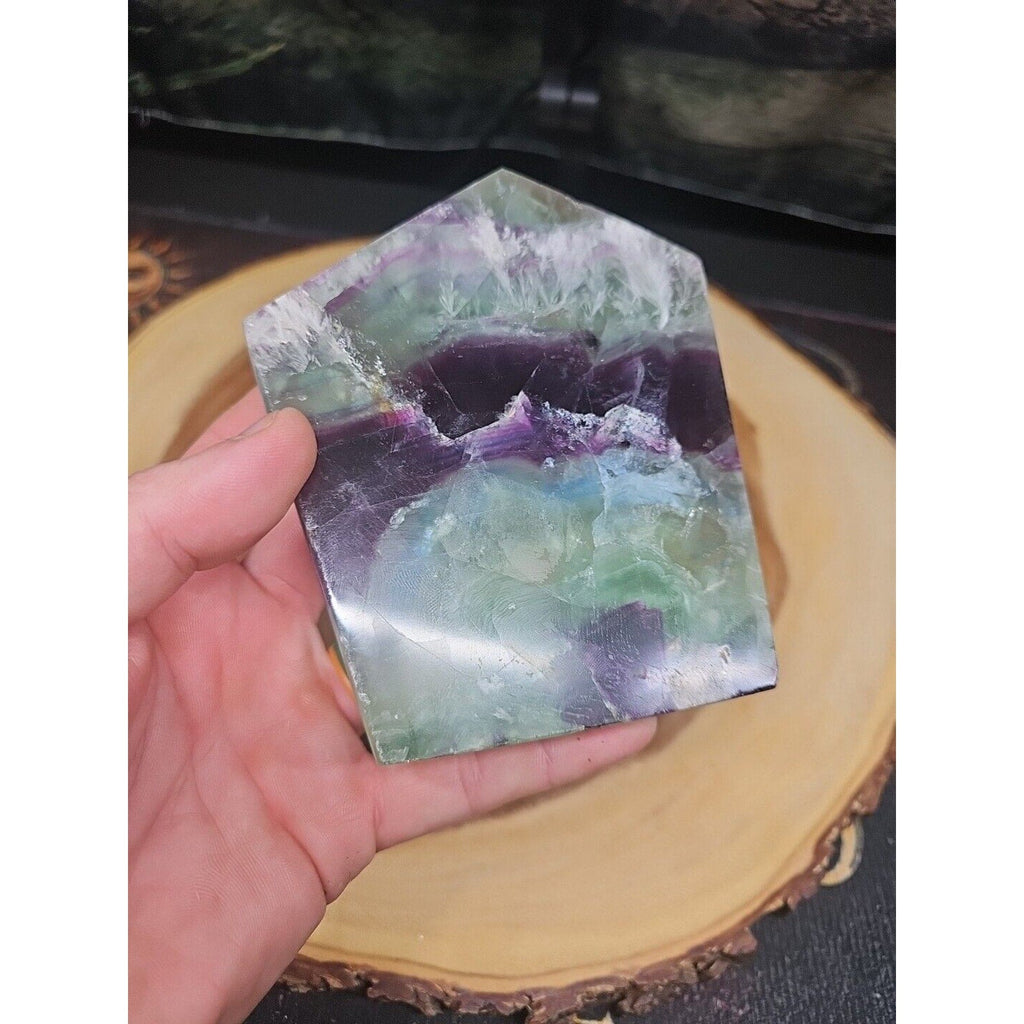 Snowflake Feather Fluorite Crystal Specimen — 1.15 lb | Collector-Grade Natural Stone
