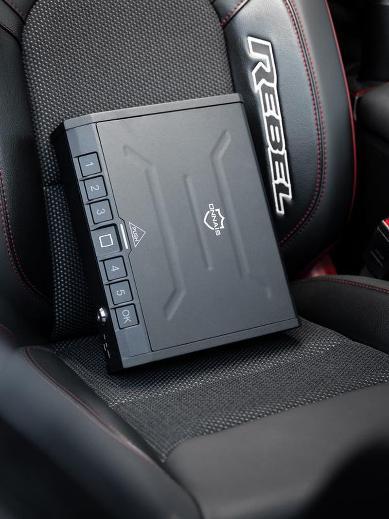 Iron PRO Biometric Fingerprint Gun Safe | Quick-Access Pistol Lock Box for Home, Nightstand & Car
