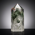 Green Ghost Phantom Quartz Obelisk — 1.73 lb | Natural Crystal Tower from Madagascar