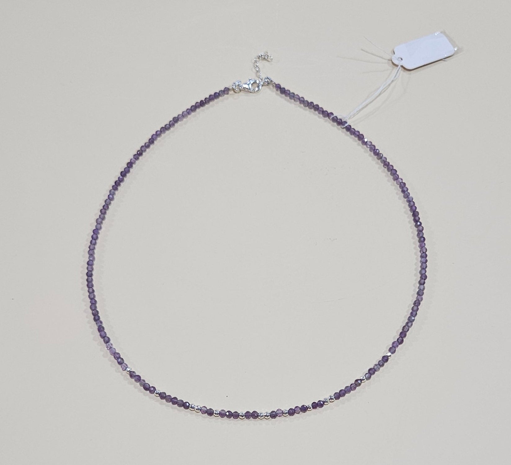 Natural Gemstone Necklace – 9 Colors, 6.7" Diameter – Customizable with a Pendant