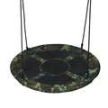 40" Flying Saucer Tree Swing with Adjustable Ropes – 330 lb Capacity | Ages 3+ | Camouflage Green